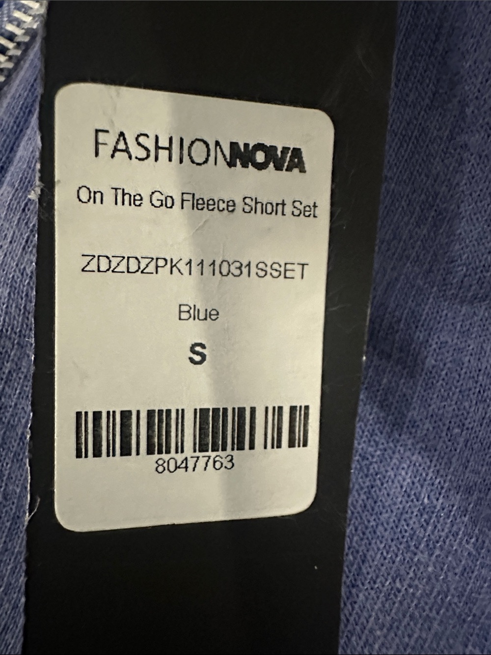 Fashion Nova On Go cropped Zip-Up Hoodie & High-Waist Shorts Set - Picture 6 of 6